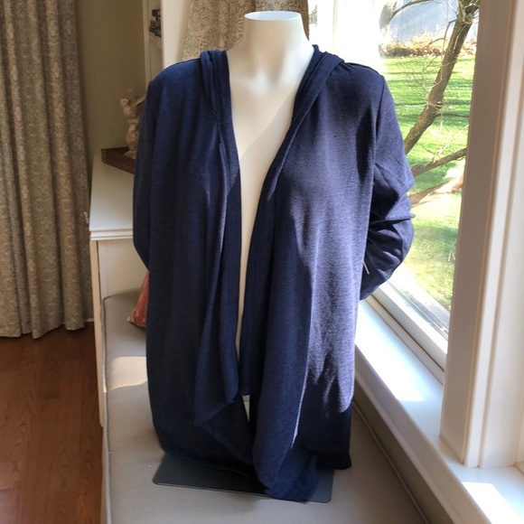Activewear Cardigan Hoodie Navy Blue Medium NEW! - Picture 2 of 7